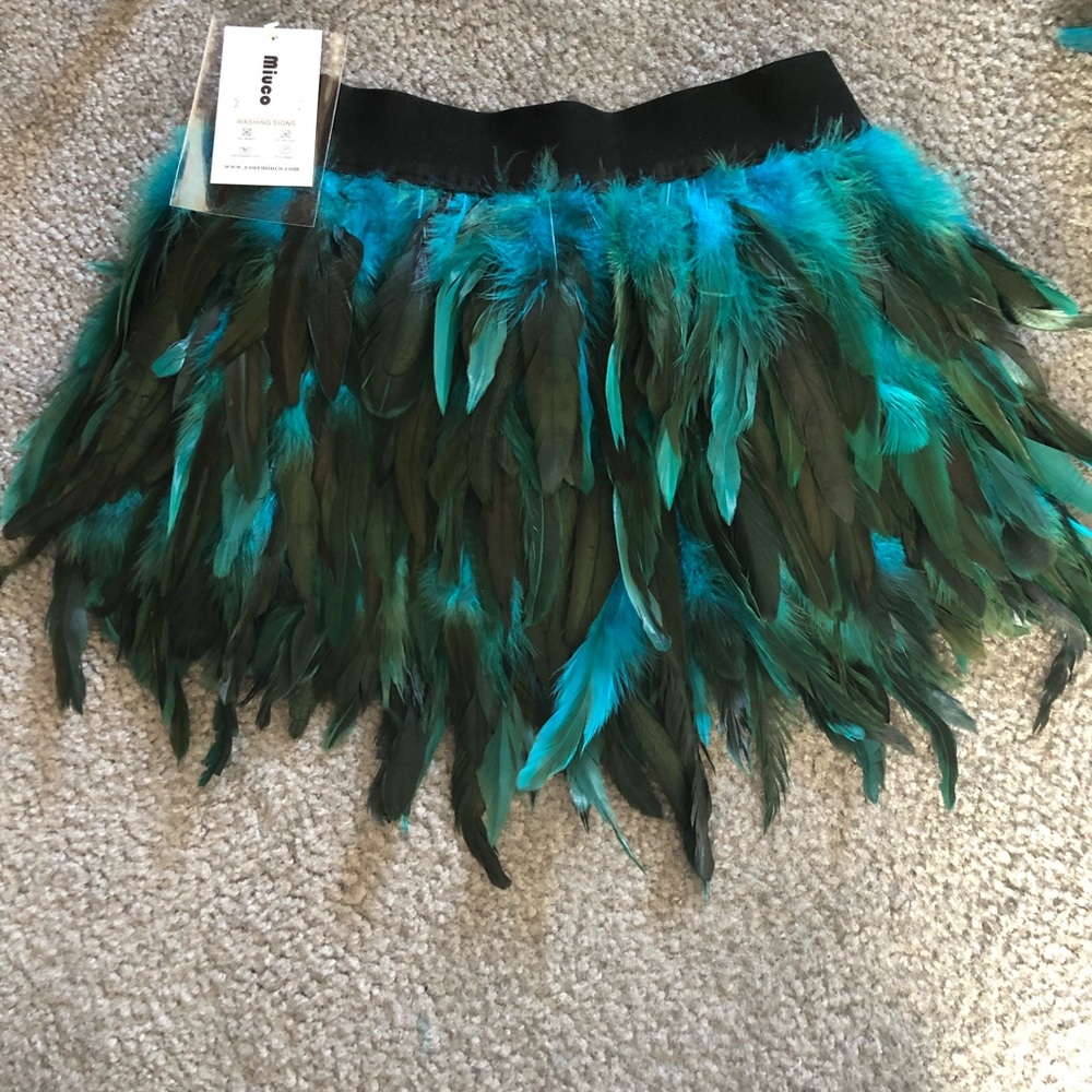 Miuco Feather Skirt